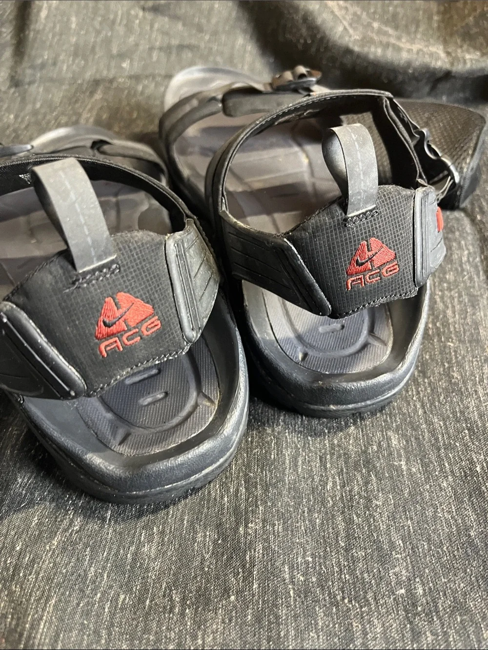 Nike Men’s ACG All TRAC Black and Dark Gray Adjustable Sport Sandals